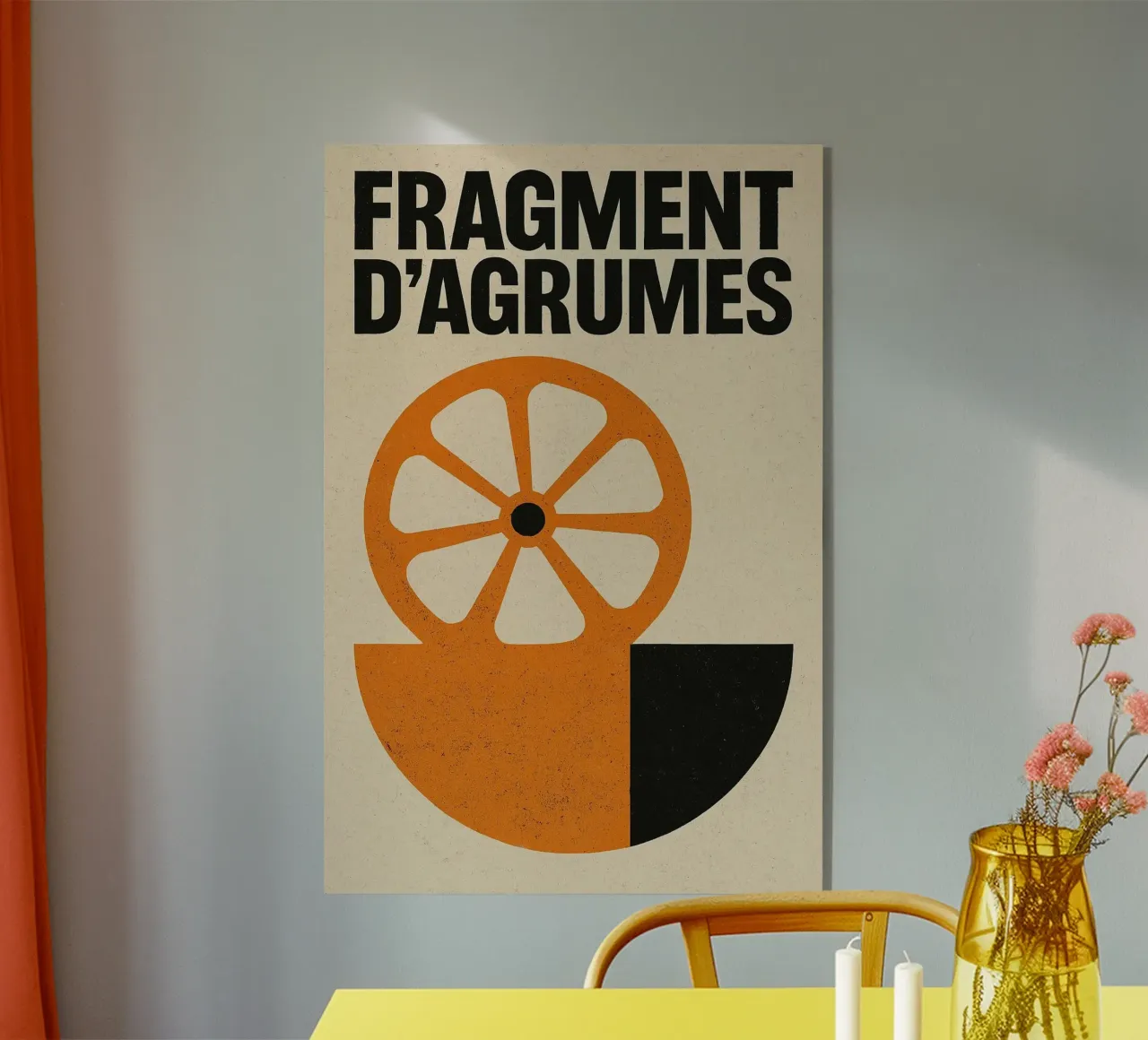 Fragment d'Agrumes - Una versione grezza ed elegante dell'arancio plexiglass da Pop and Fruits - Affiches & posters