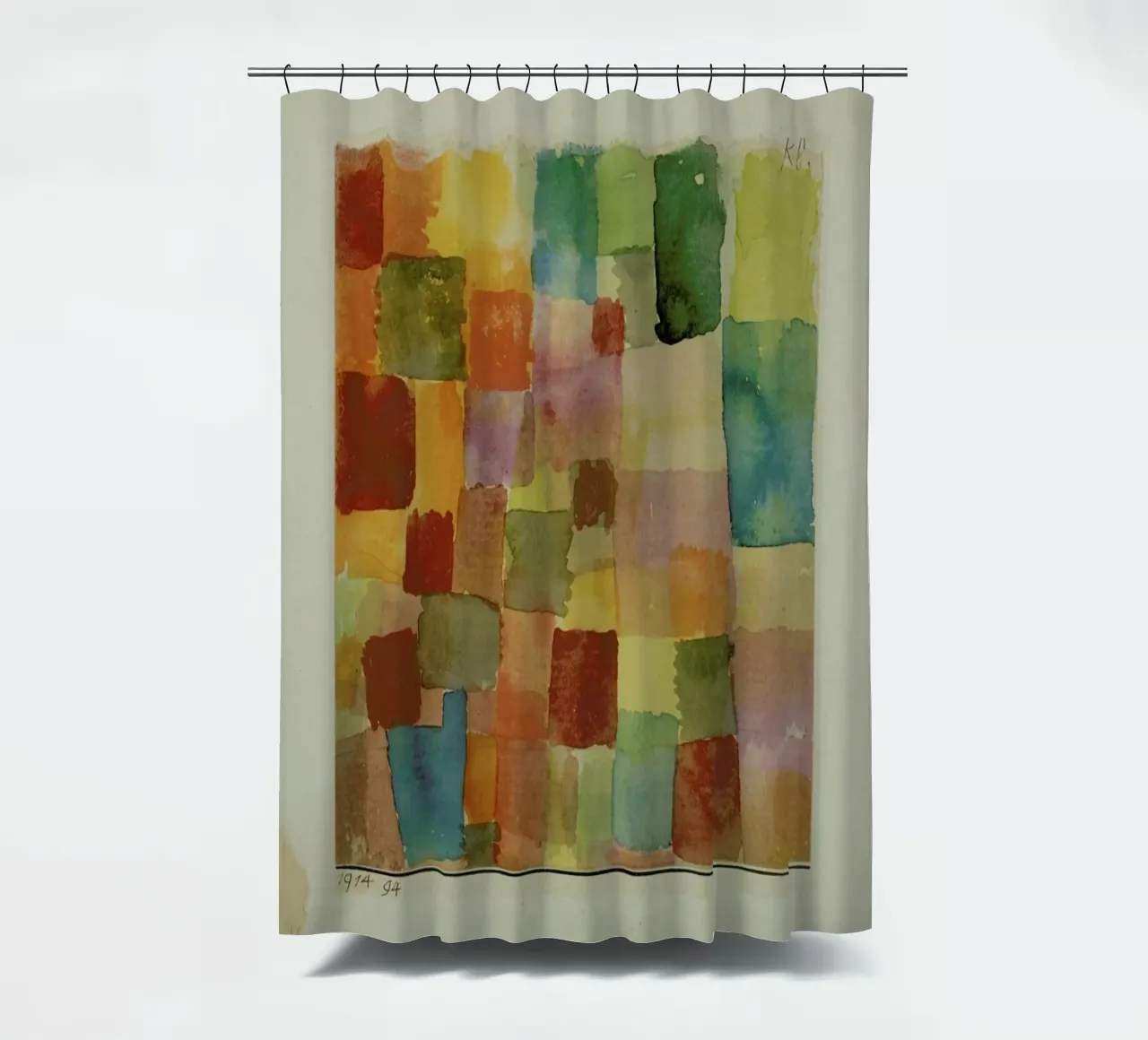 Klee - Untitled shower curtain by ARTOTHEK
