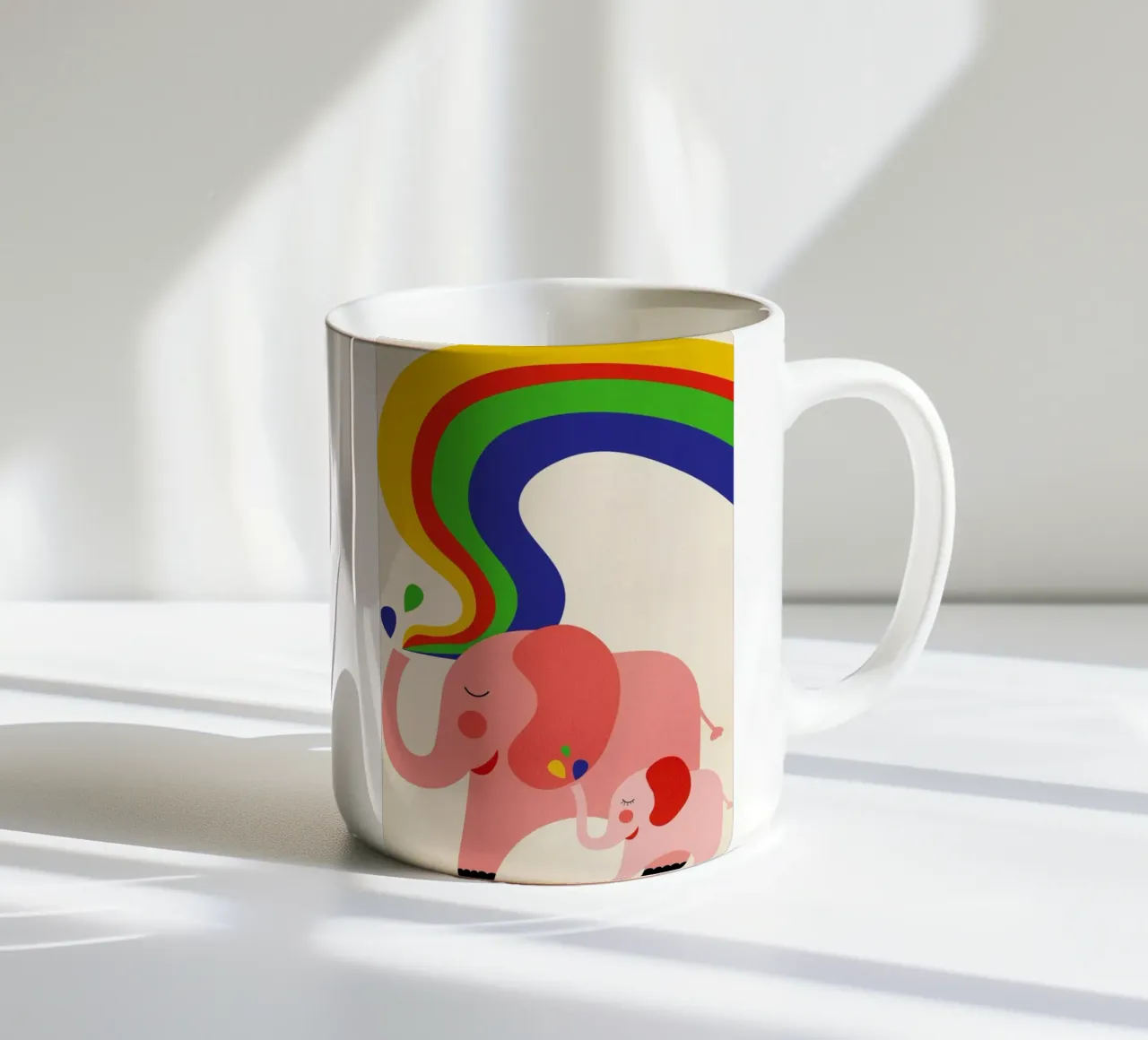 Rainbows tazza in ceramica da Little Flourishes