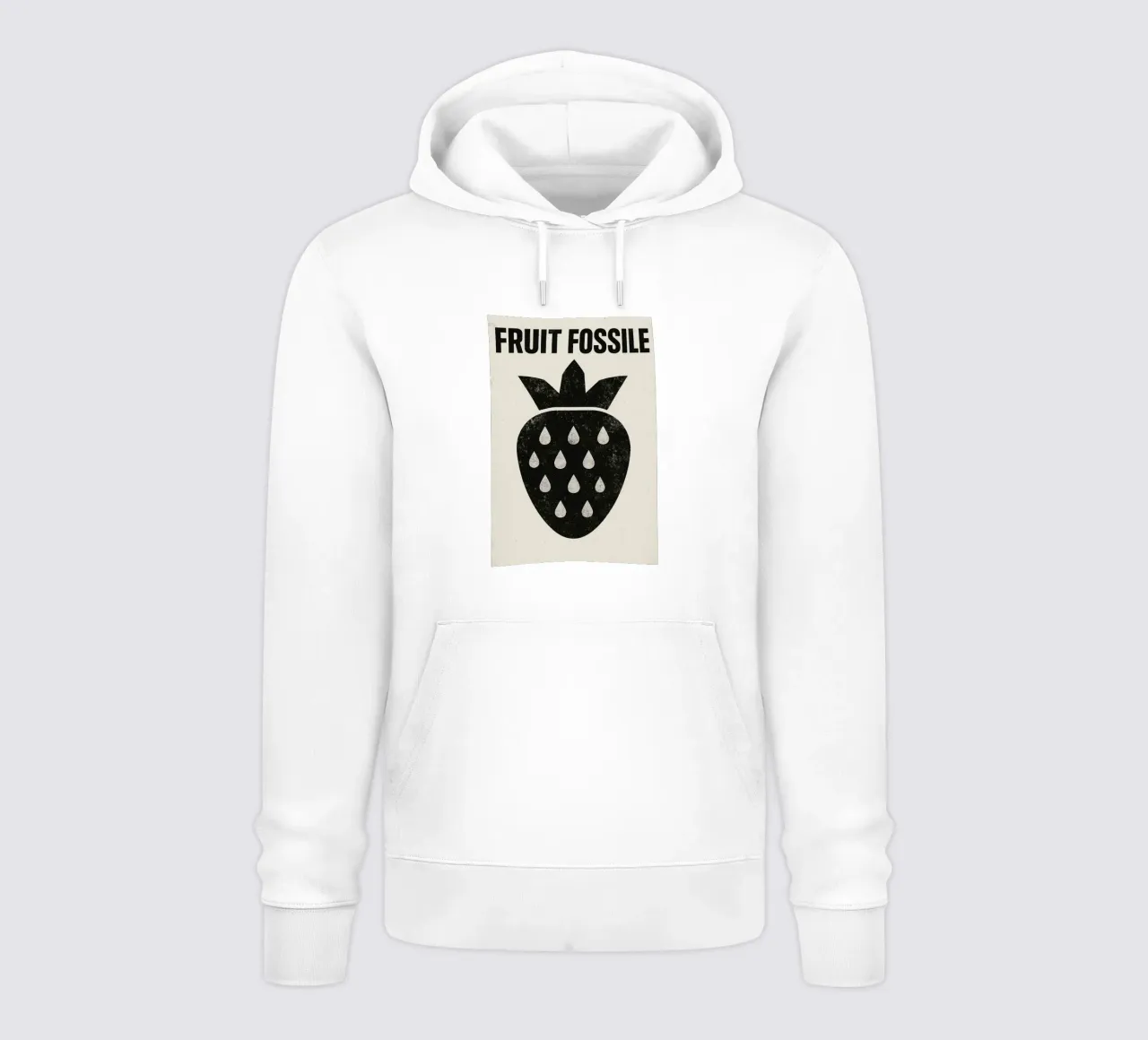 Fruit Fossile - Fresas en modo post-punk sudadera con capucha de Pop and Fruits - Affiches & posters