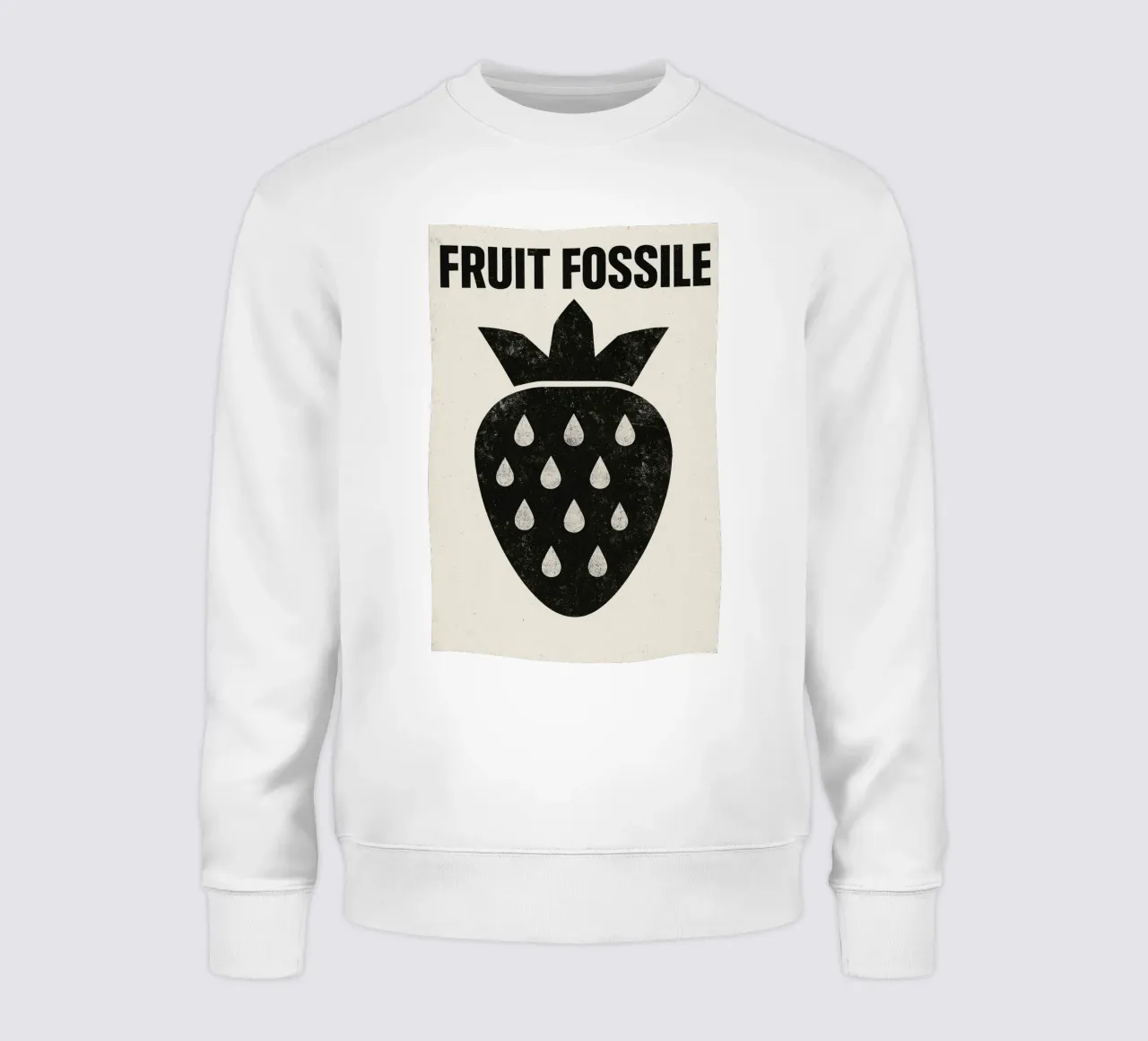 Fruit Fossile - Fragole in modalità post-punk felpa da Pop and Fruits - Affiches & posters