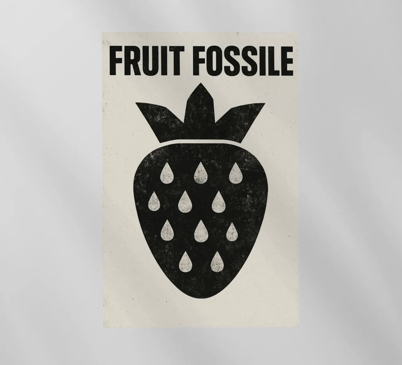 Fruit Fossile - Fragole in modalità post-punk pellicola backlit da Pop and Fruits - Affiches & posters