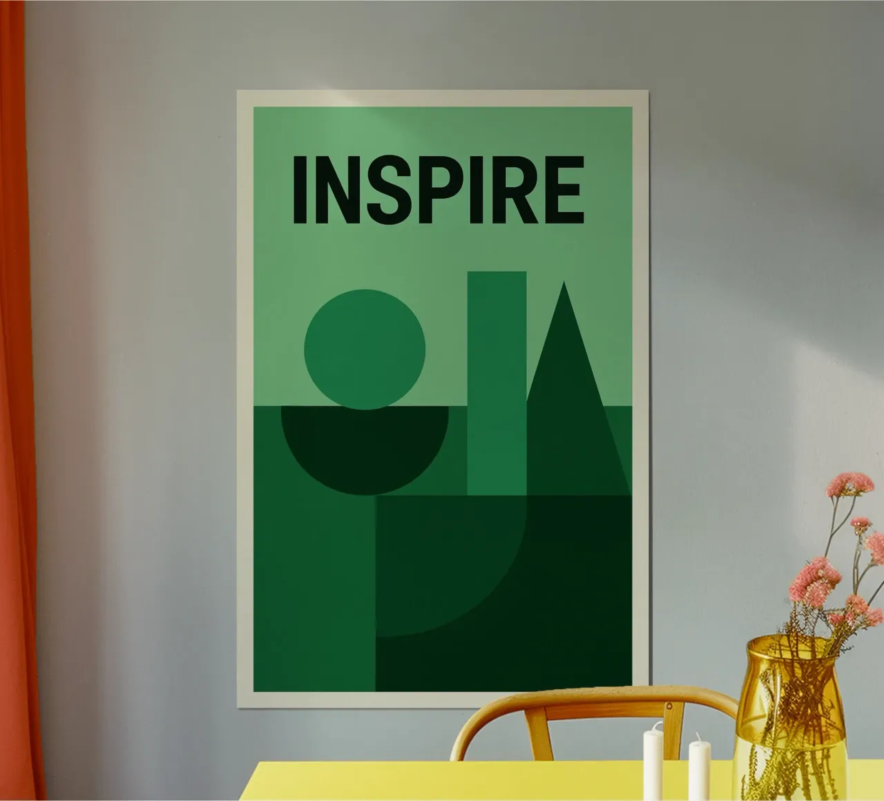 Inspire poster con telaio in alluminio da Studio M