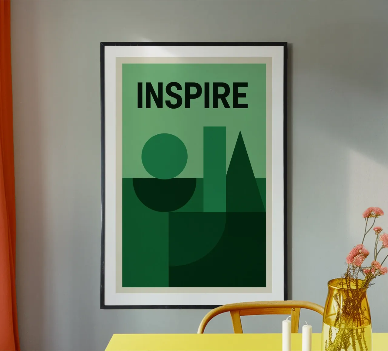 Inspire poster con telaio in alluminio da Studio M
