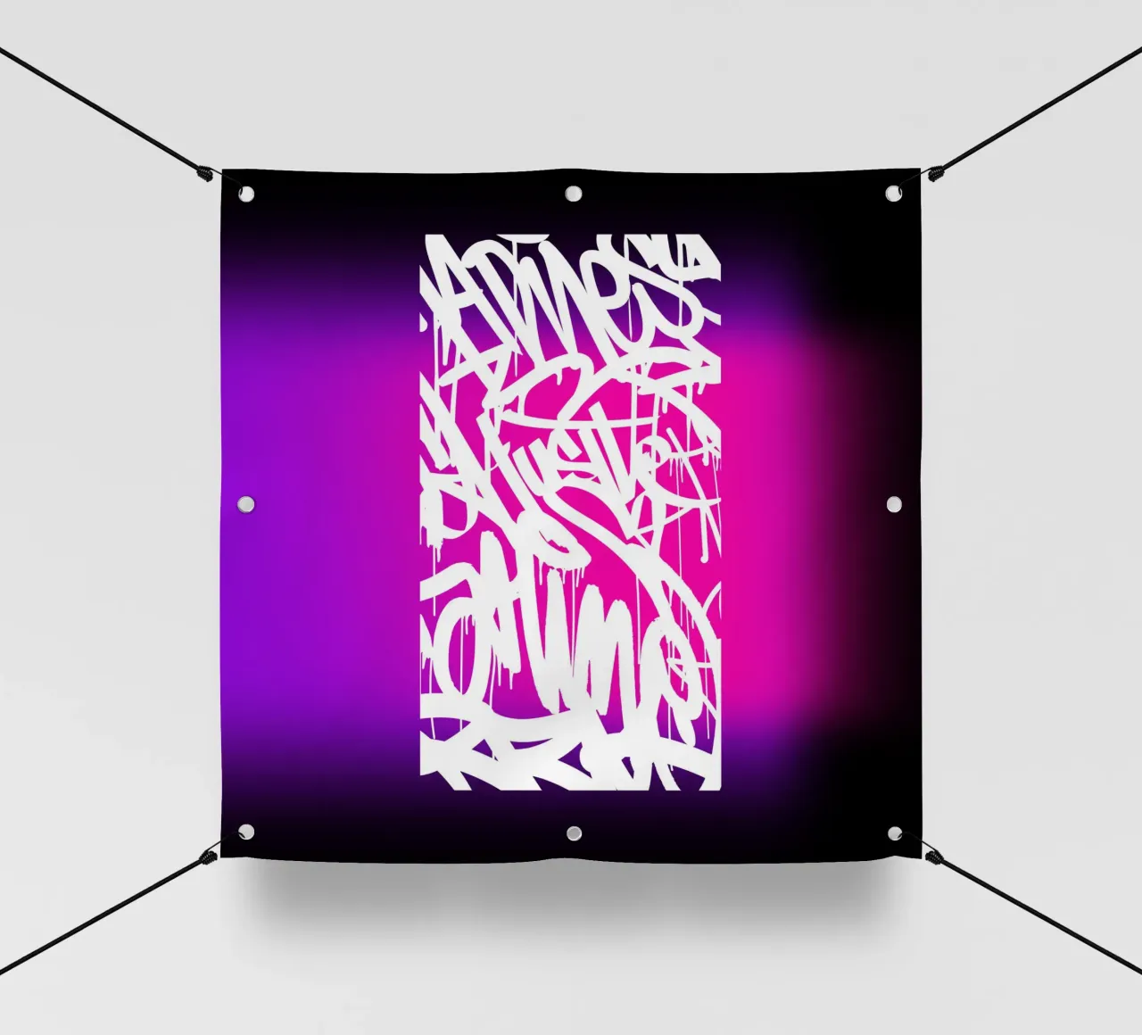 minimal graffito telo in pvc da Flo Klein