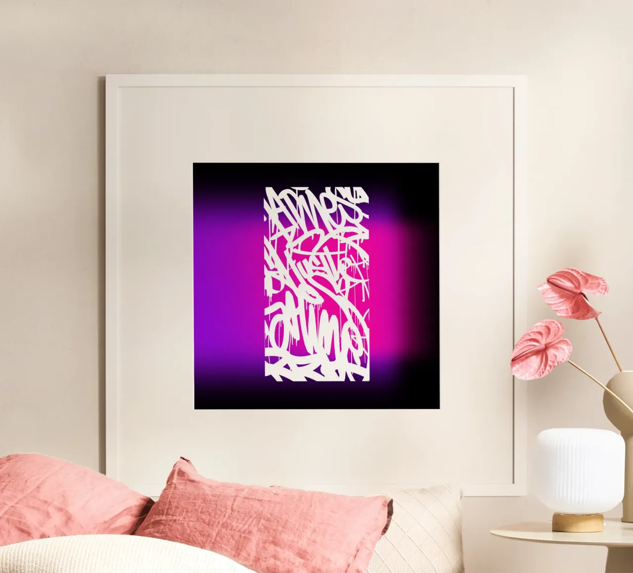 minimal graffito poster by Flo Klein