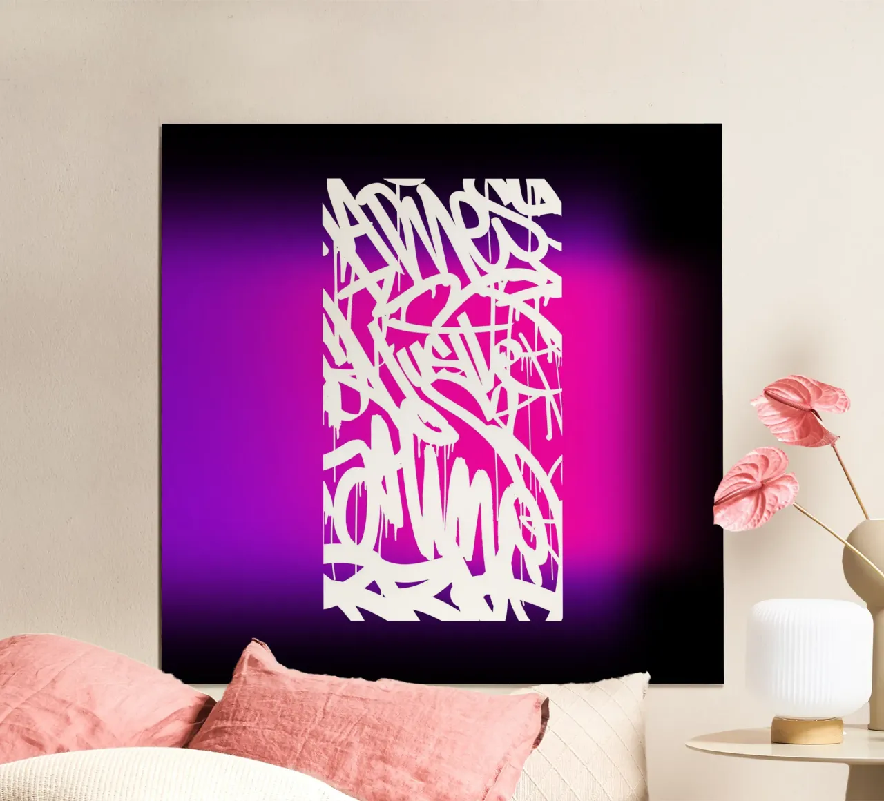 minimal graffito poster by Flo Klein