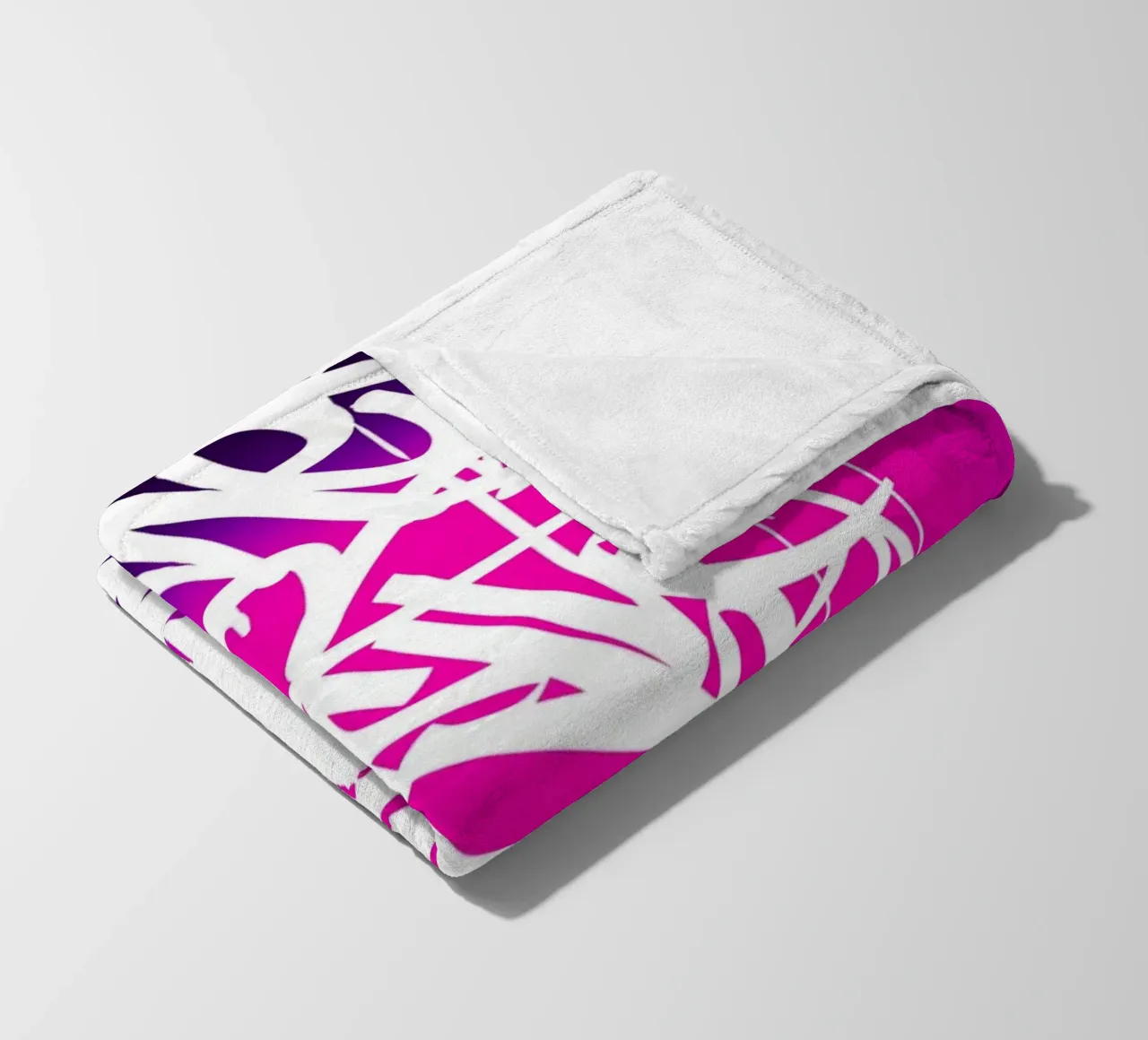 minimal graffito coperta in pile da Flo Klein