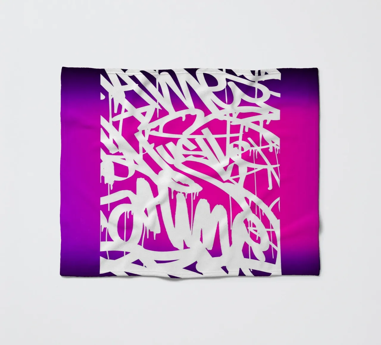 minimal graffito coperta in pile da Flo Klein
