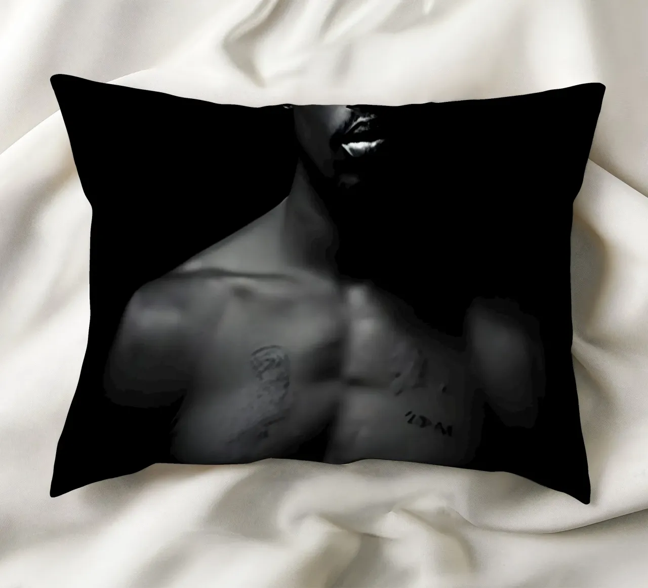 2pac S cuscino da Low poly art