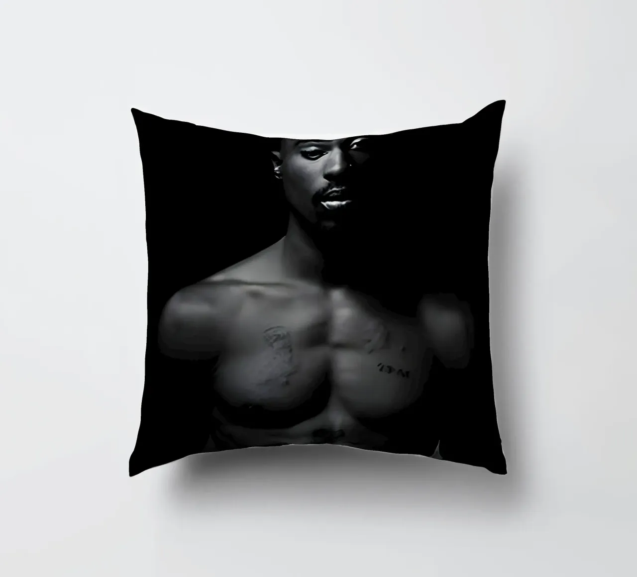 2pac S cuscino da Low poly art