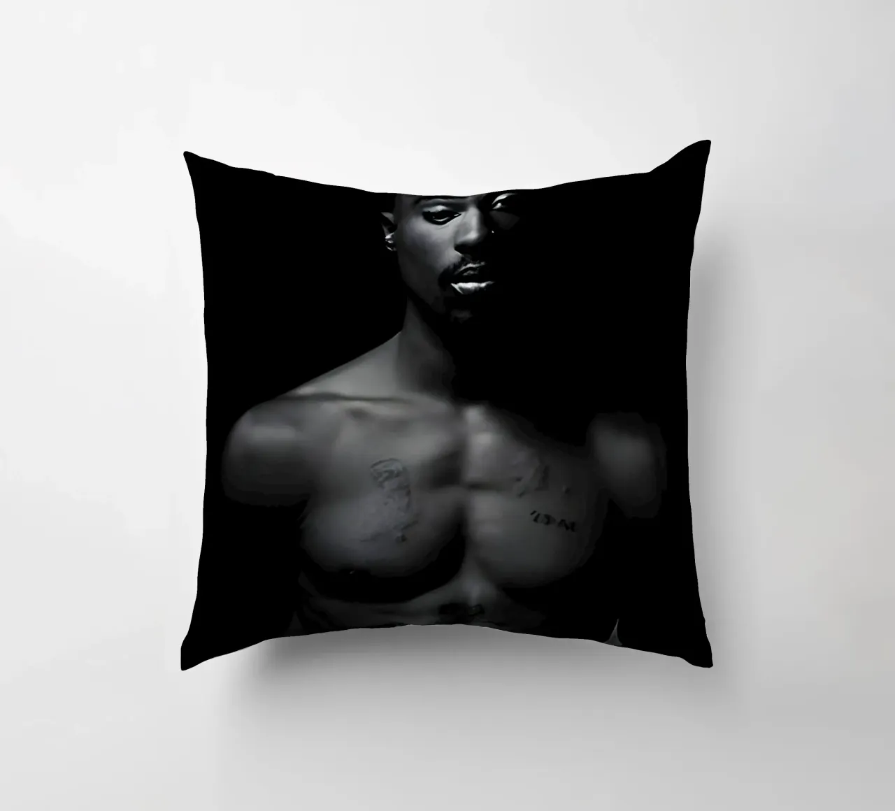 2pac S cuscino da Low poly art