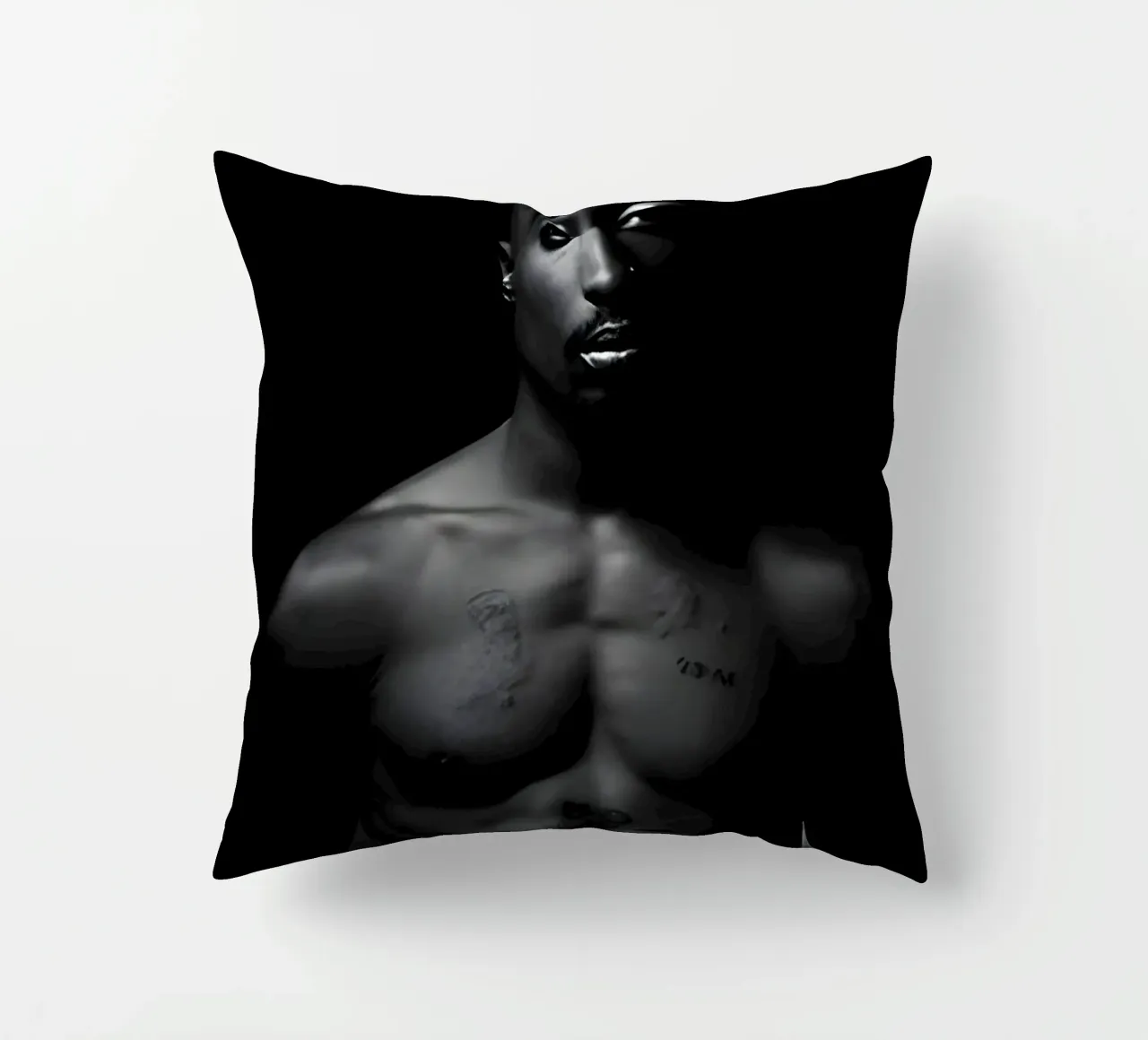 2pac S cuscino da Low poly art