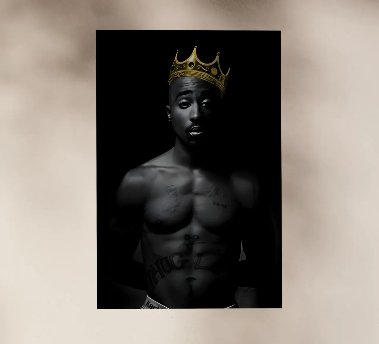 2pac S pellicola backlit da Low poly art