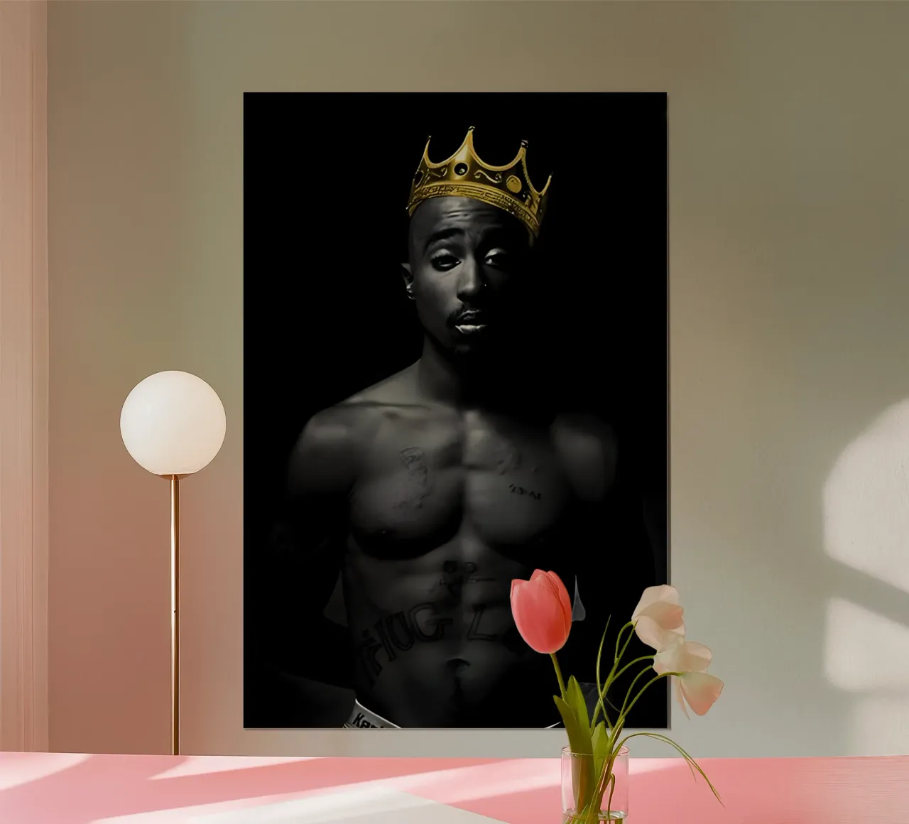 2pac S carta hahnemühle da Low poly art