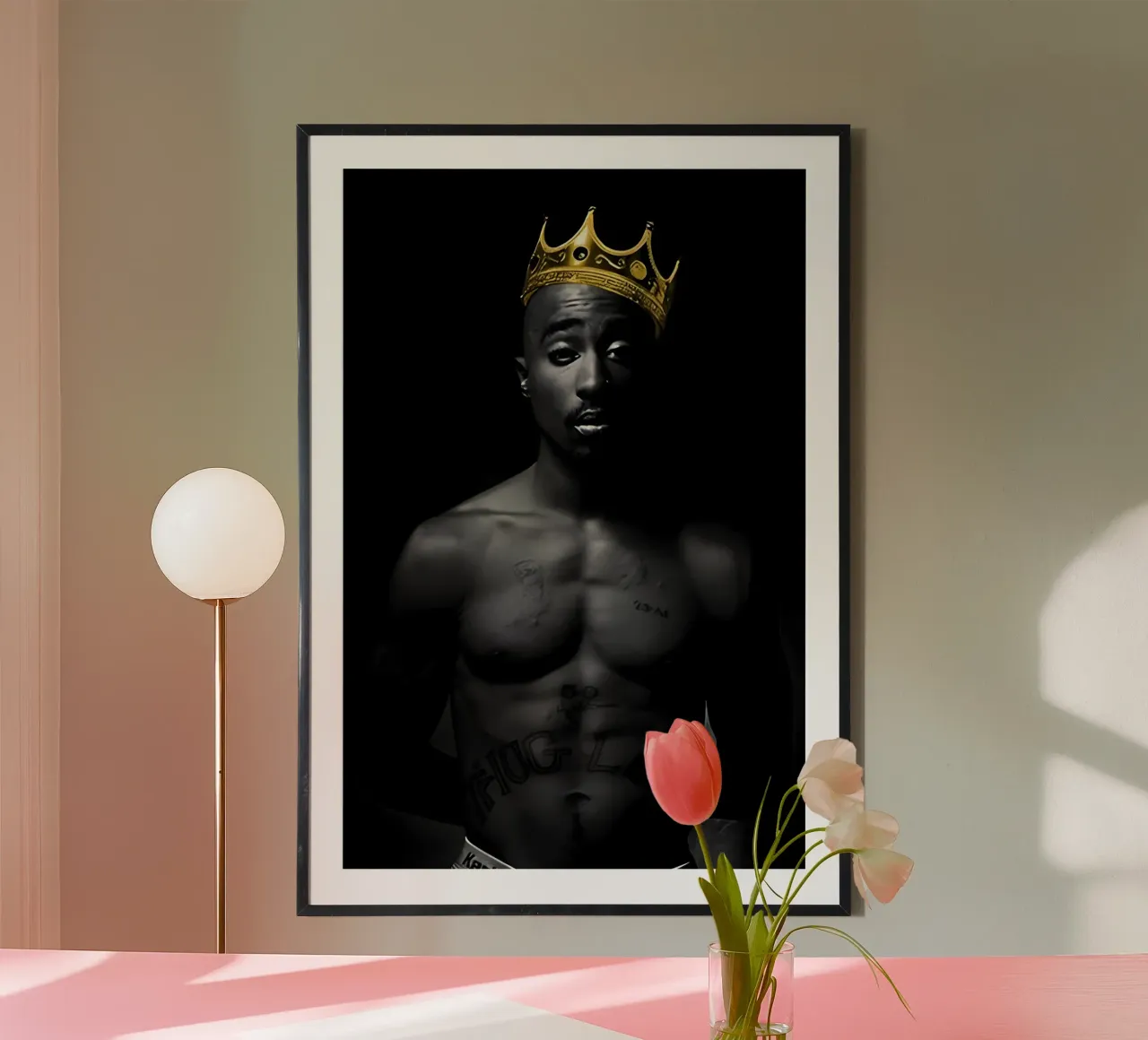 2pac S carta hahnemühle da Low poly art