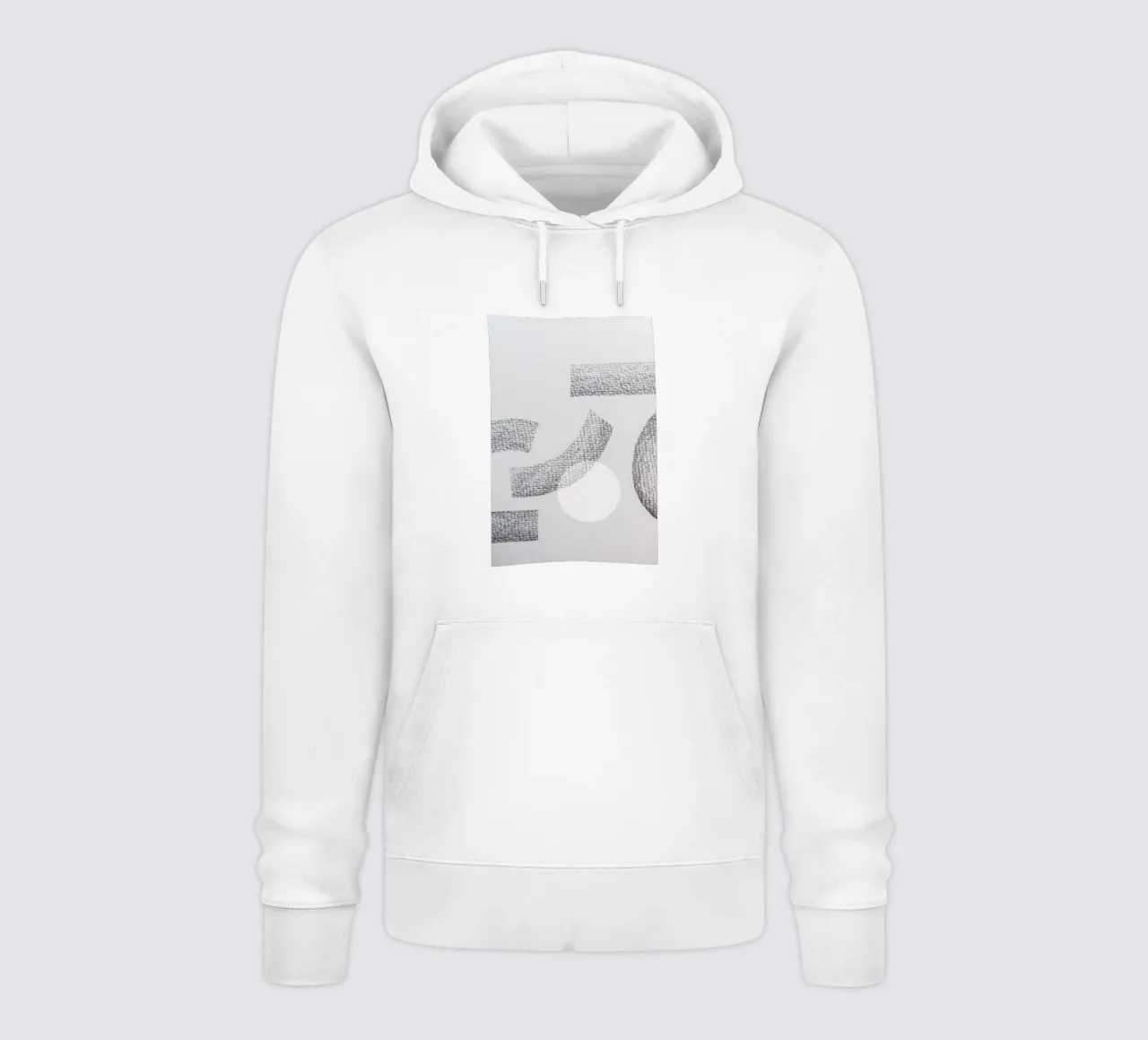 Minimal Abstract Charcoal felpa con cappuccio da Studio Nahili