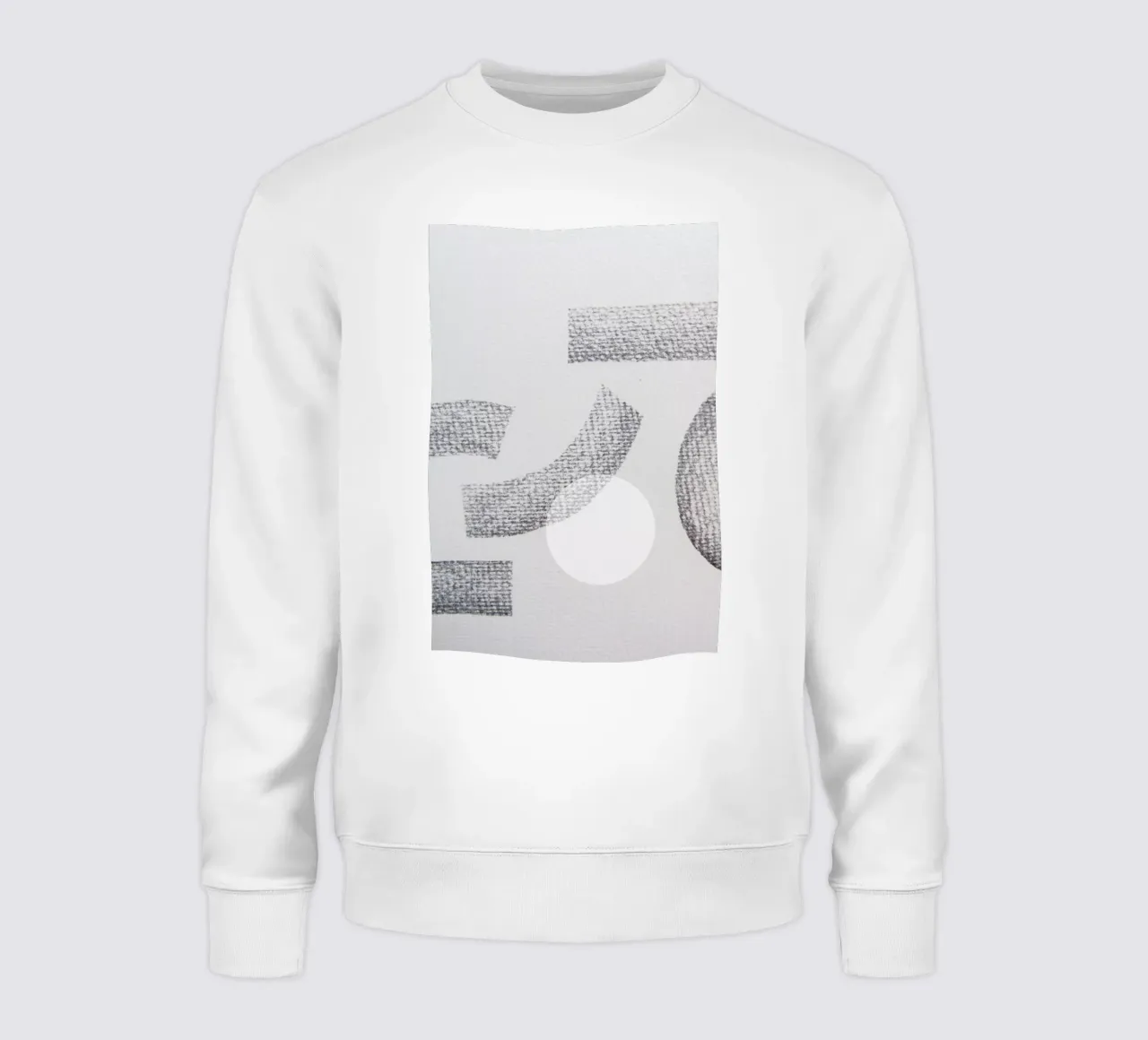 Minimal Abstract Charcoal Sweatshirt von Studio Nahili