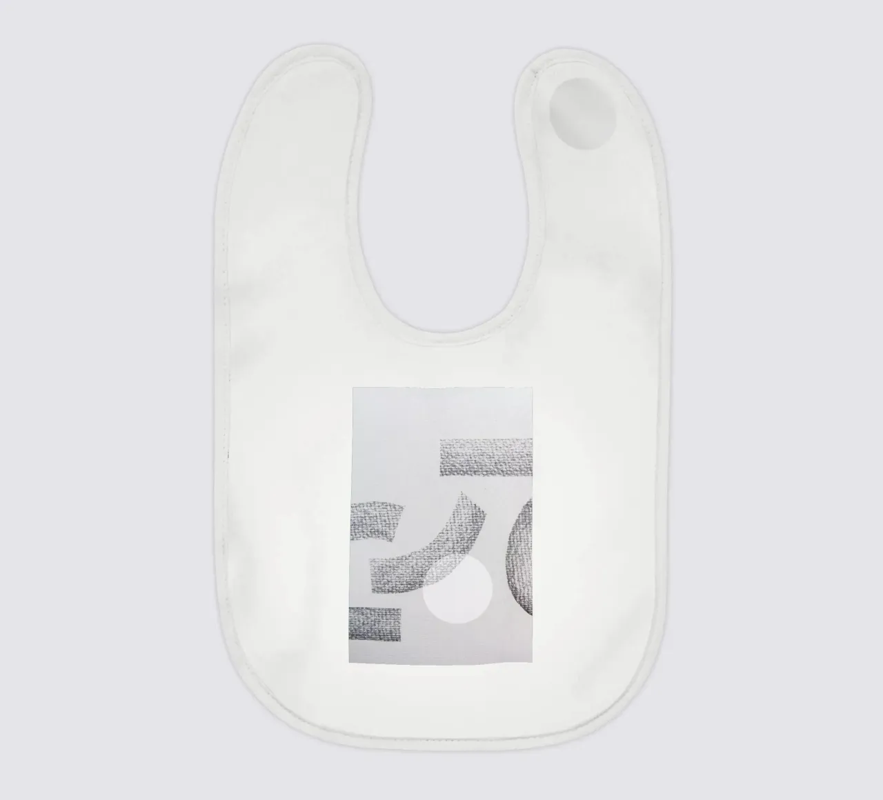 Minimal Abstract Charcoal bavaglino da Studio Nahili