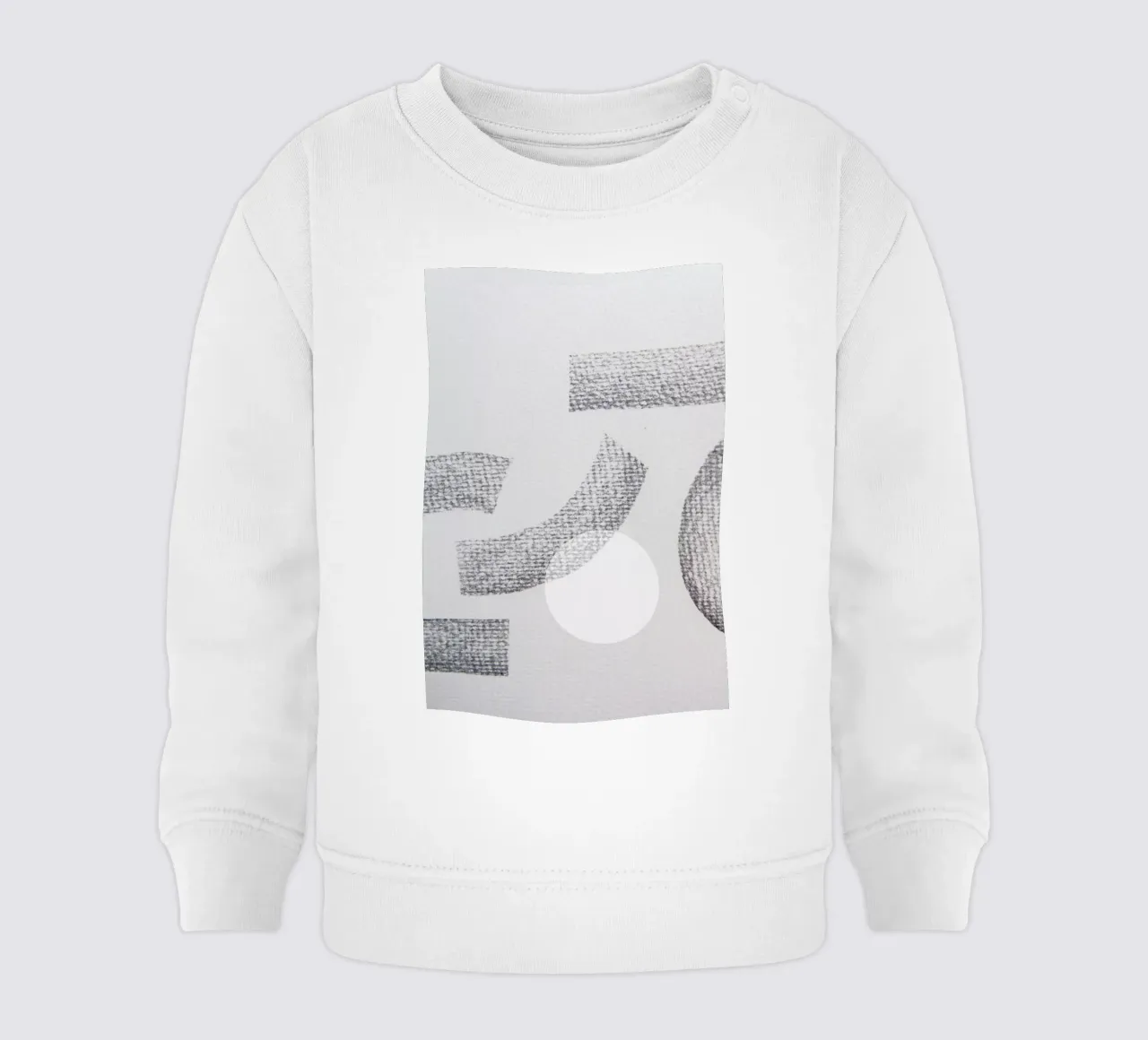 Minimal Abstract Charcoal felpa neonato da Studio Nahili