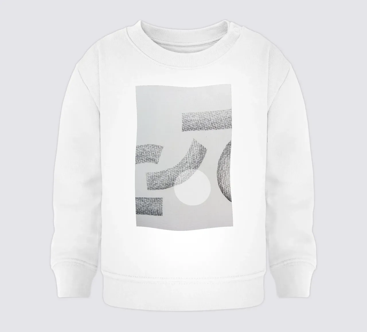 Minimal Abstract Charcoal baby sweatshirt by Studio Nahili