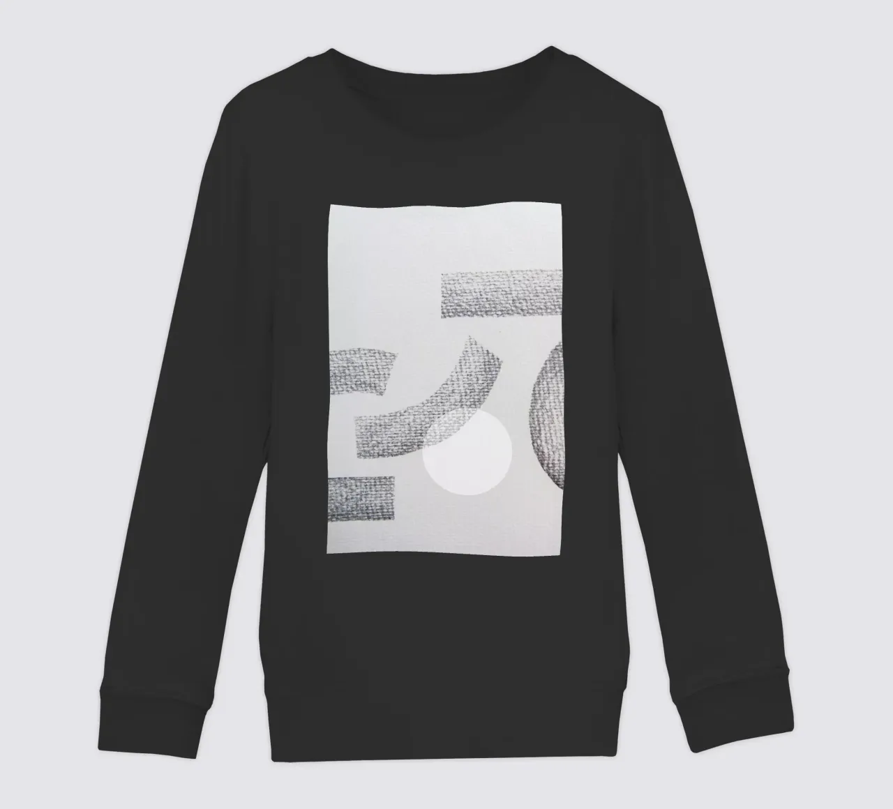Minimal Abstract Charcoal felpa bambino da Studio Nahili