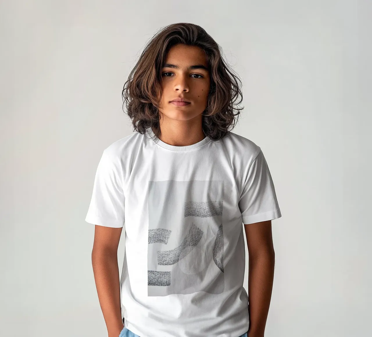 Minimal Abstract Charcoal t-shirt bambini da Studio Nahili