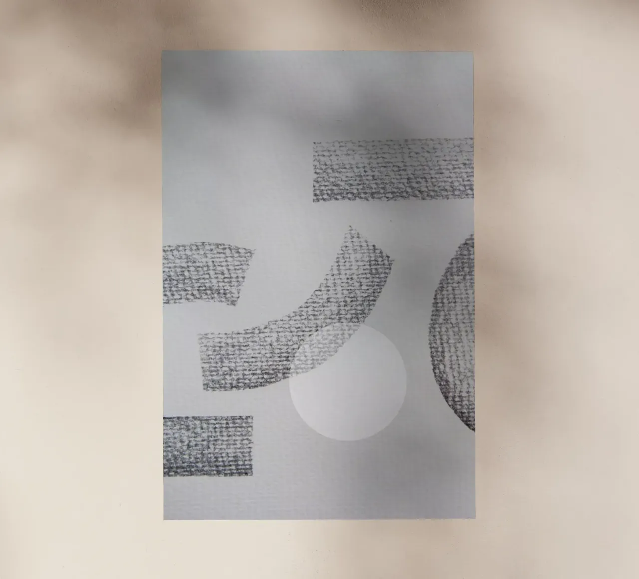 Minimal Abstract Charcoal pellicola backlit da Studio Nahili