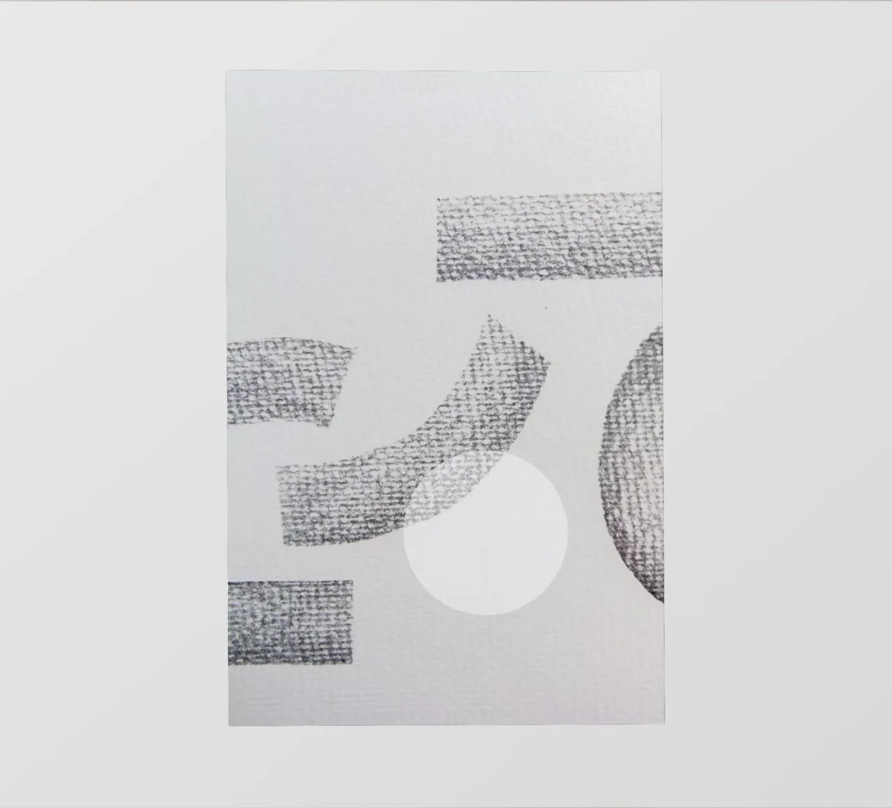 Minimal Abstract Charcoal telo in pvc da Studio Nahili