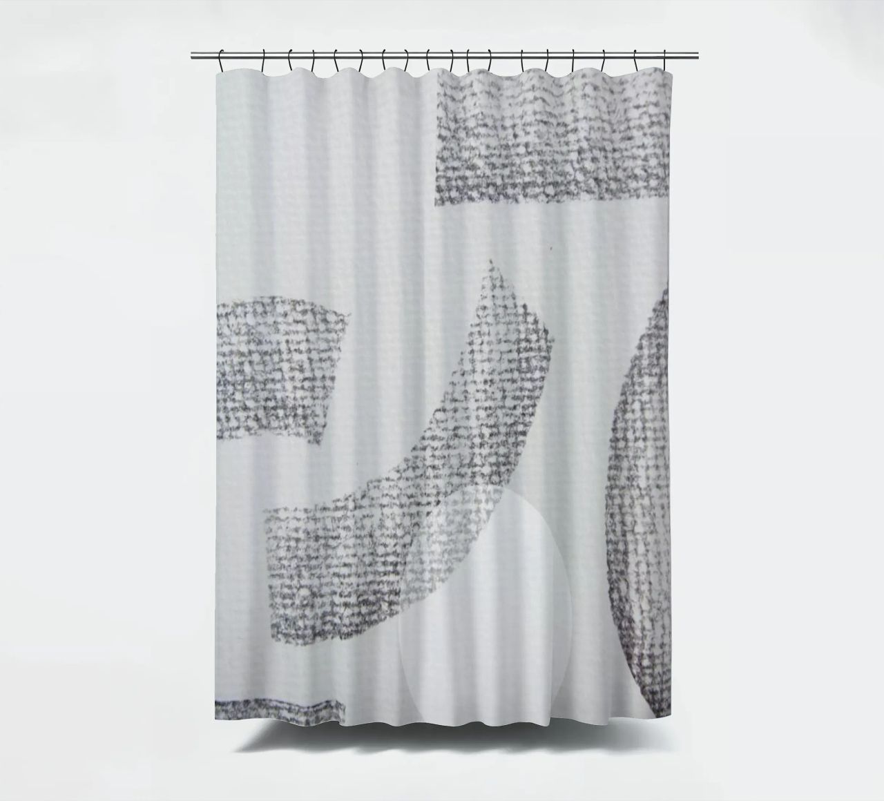 Minimal Abstract Charcoal tenda da doccia da Studio Nahili