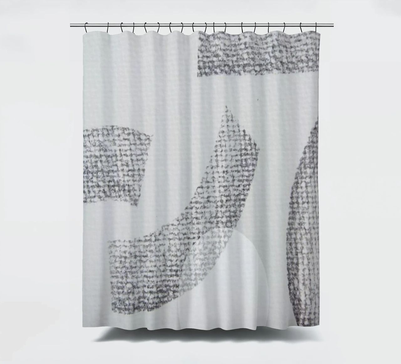 Minimal Abstract Charcoal tenda da doccia da Studio Nahili