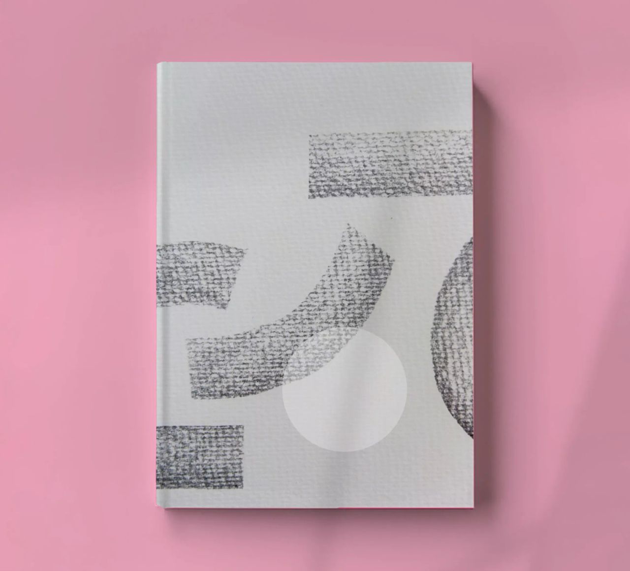 Minimal Abstract Charcoal notebook by Studio Nahili
