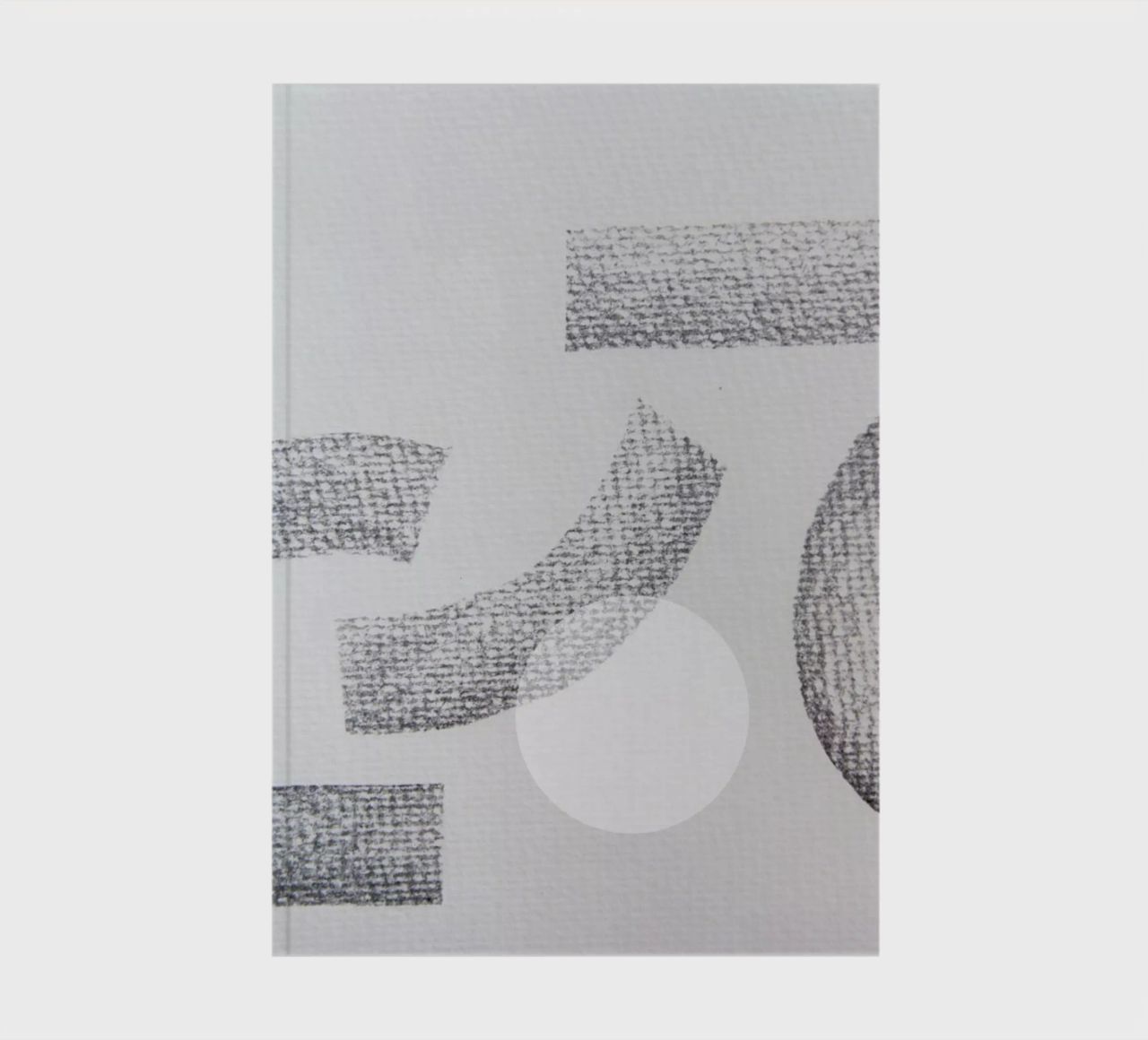 Minimal Abstract Charcoal notebook by Studio Nahili