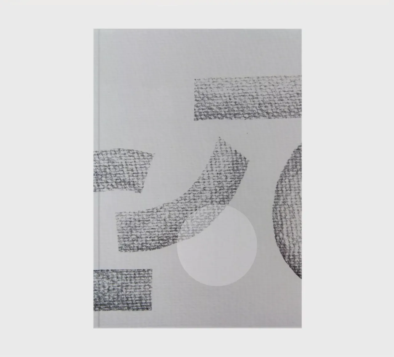 Minimal Abstract Charcoal Notizbuch von Studio Nahili