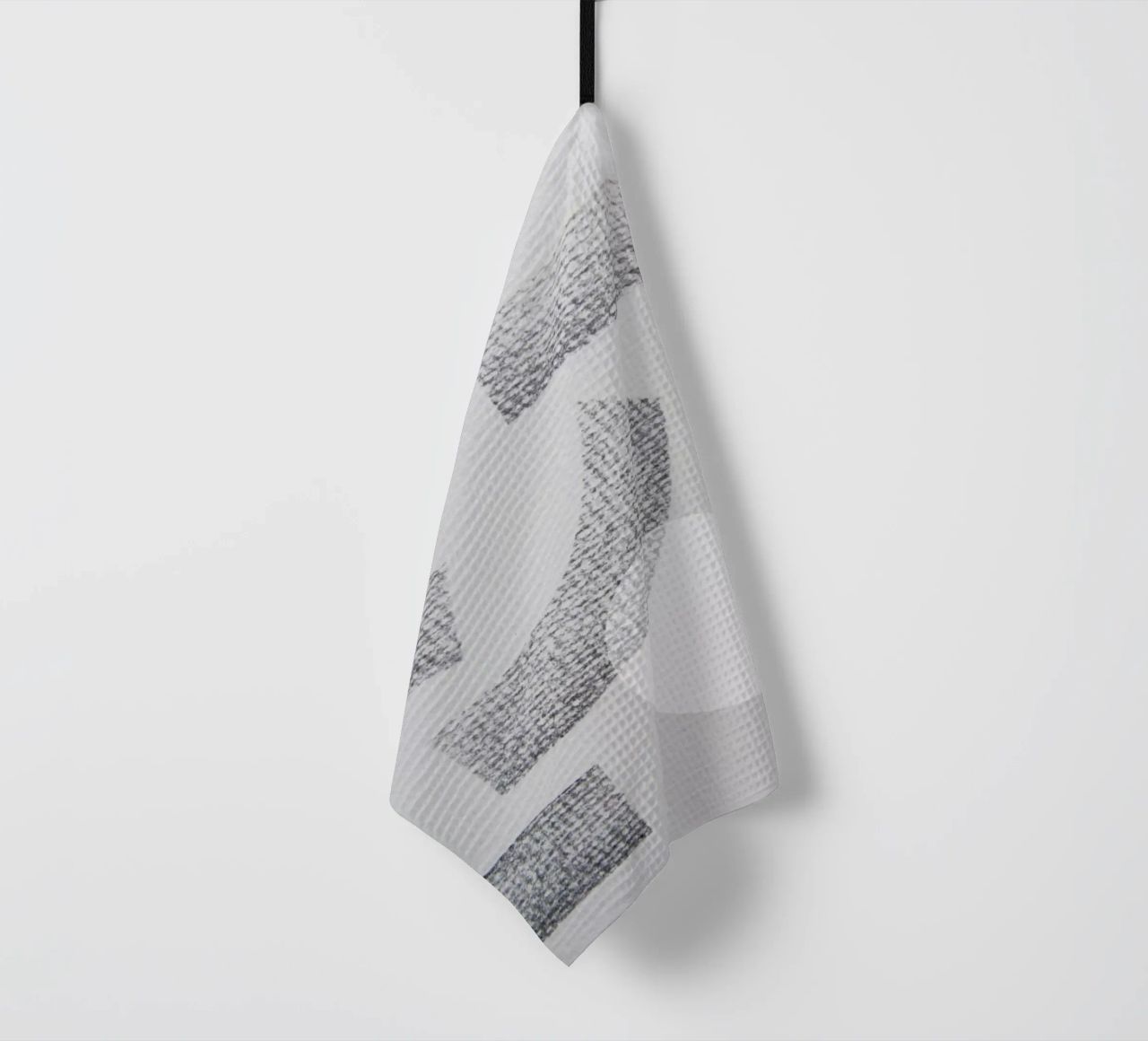 Minimal Abstract Charcoal canovaccio da cucina da Studio Nahili