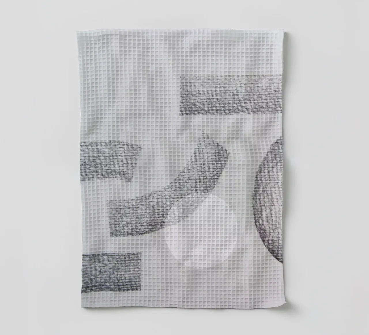 Minimal Abstract Charcoal canovaccio da cucina da Studio Nahili