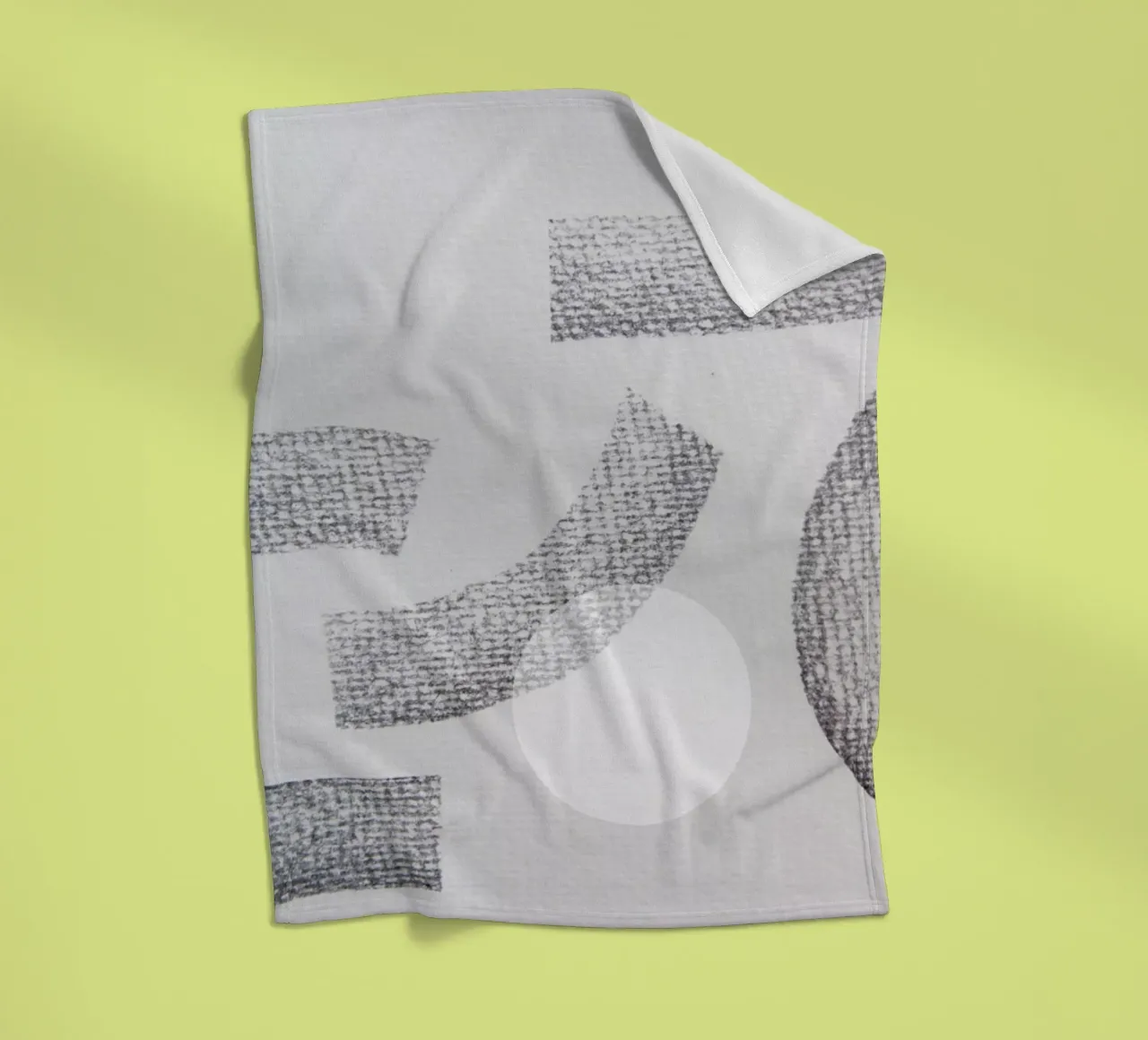 Minimal Abstract Charcoal coperta in pile da Studio Nahili