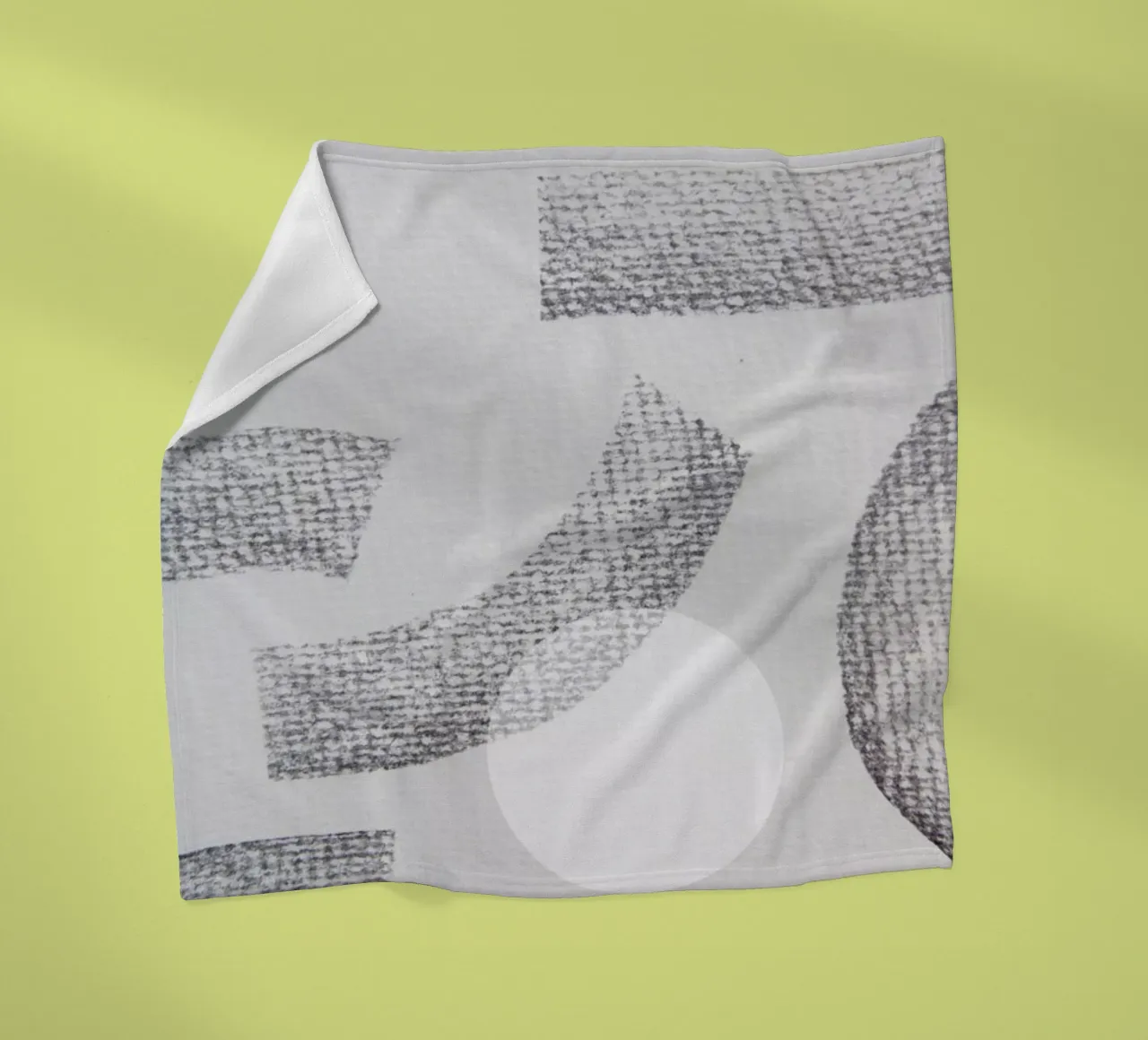 Minimal Abstract Charcoal coperta in pile da Studio Nahili