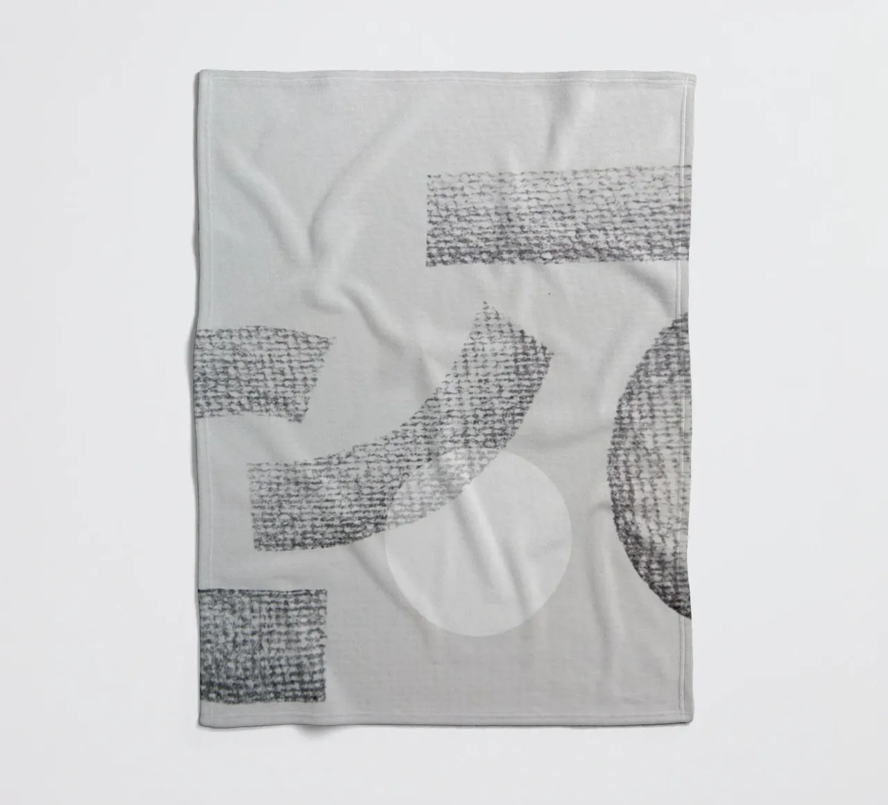 Minimal Abstract Charcoal coperta in pile da Studio Nahili