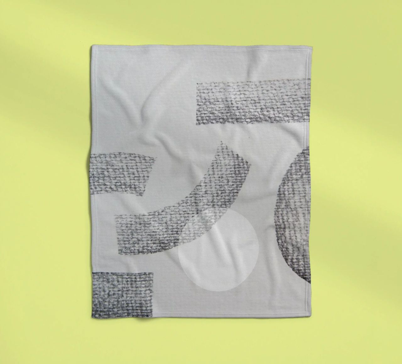 Minimal Abstract Charcoal coperta in pile da Studio Nahili