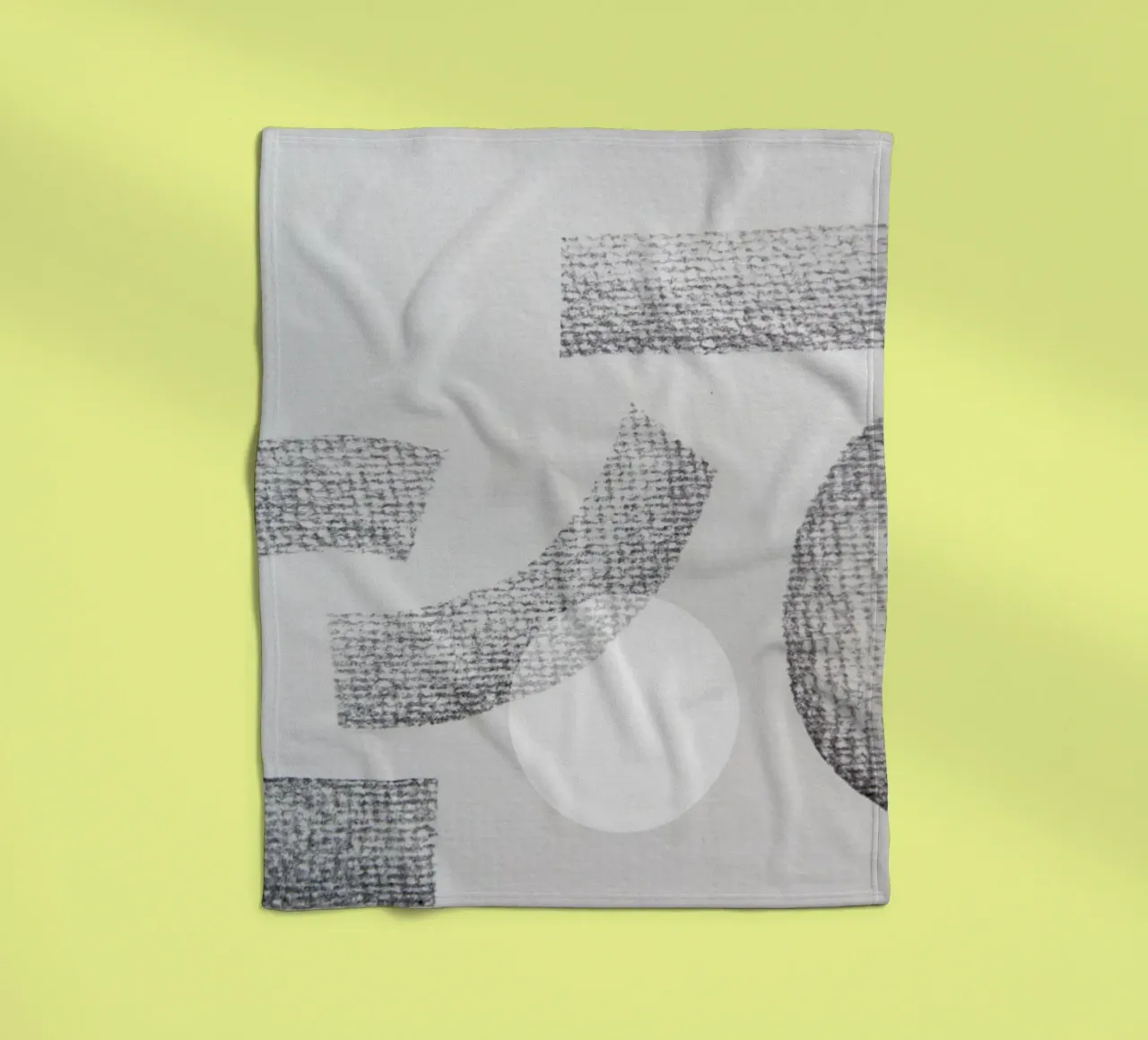 Minimal Abstract Charcoal coperta in pile da Studio Nahili