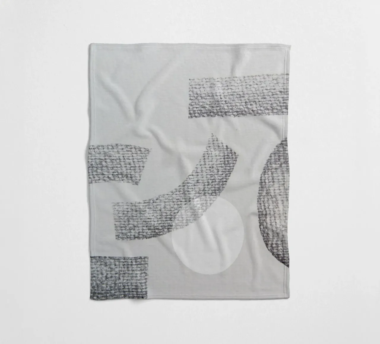 Minimal Abstract Charcoal coperta in pile da Studio Nahili