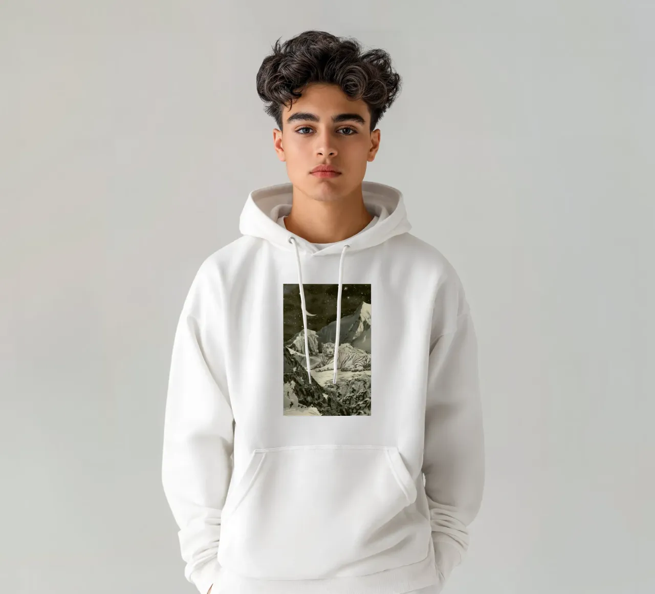 White Tiger hoodie by Florent Bodart