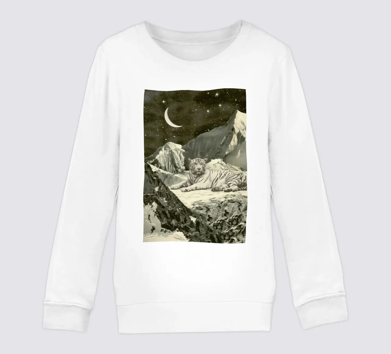 White Tiger kids sweatshirt by Florent Bodart