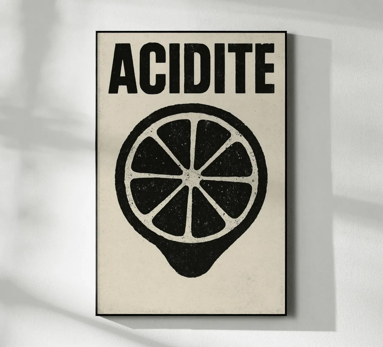 Acidité – Le citron dans sa version la plus brute plexiglas de Pop and Fruits - Affiches & posters