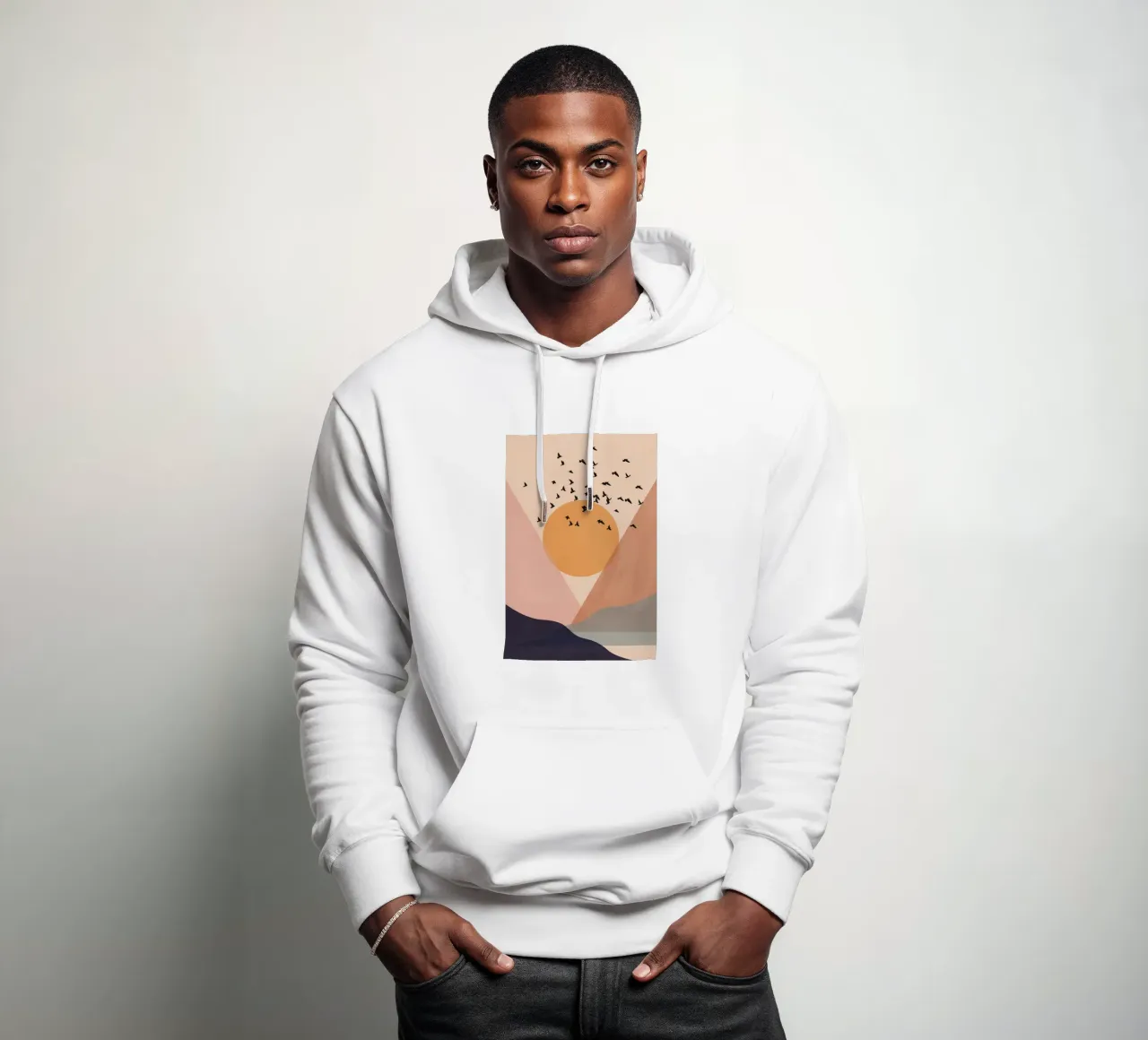 Sun Flock hoodie by Pure