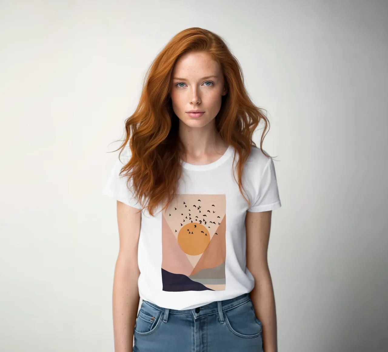 Sun Flock women's fitted t-shirt by Pure