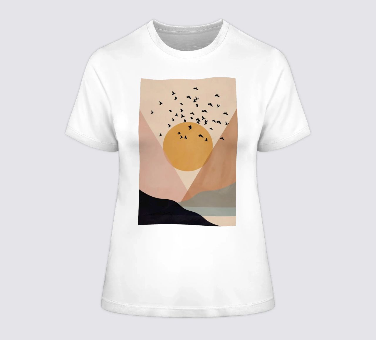 Sun Flock Frauen T-Shirt von Pure
