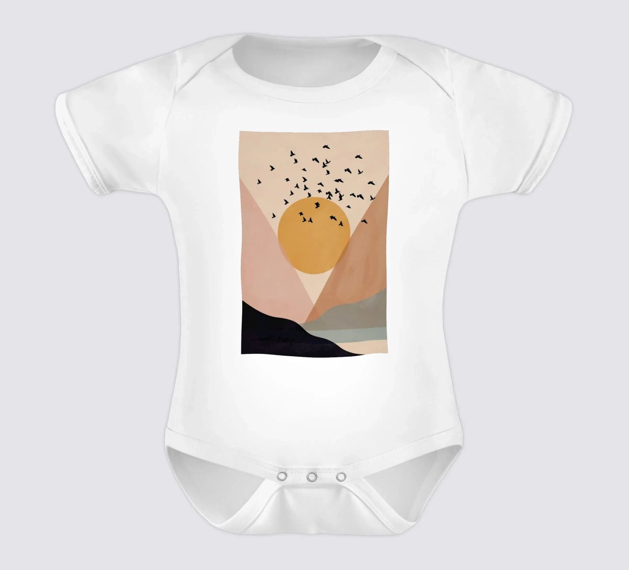 Sun Flock body neonato maniche corte da Pure