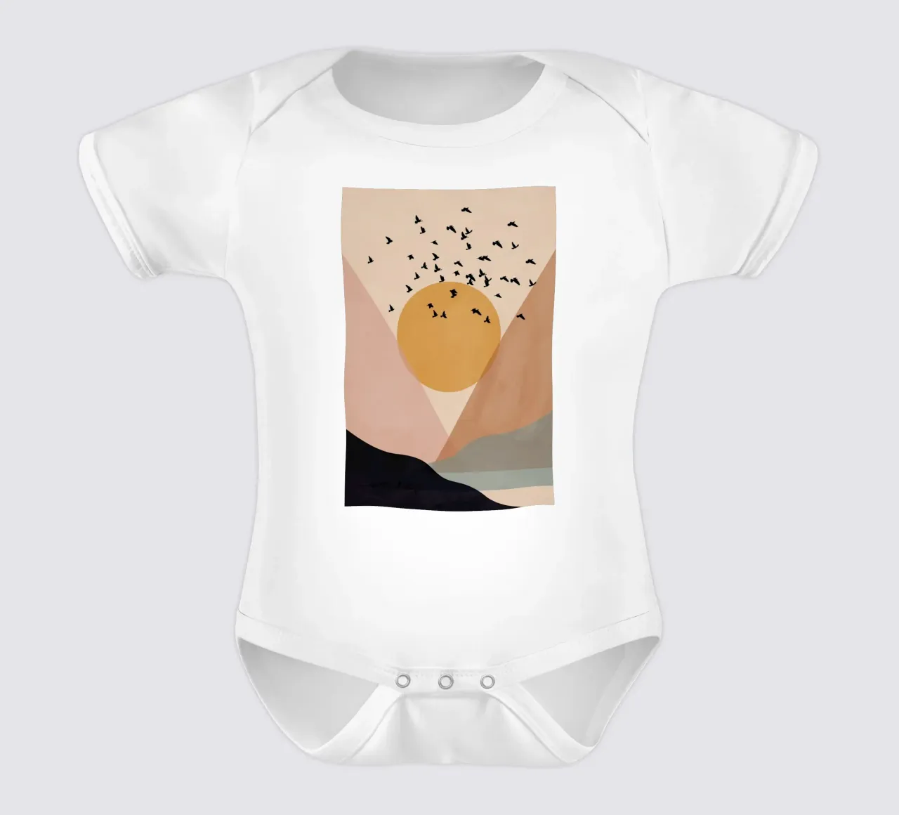 Sun Flock body neonato maniche corte da Pure